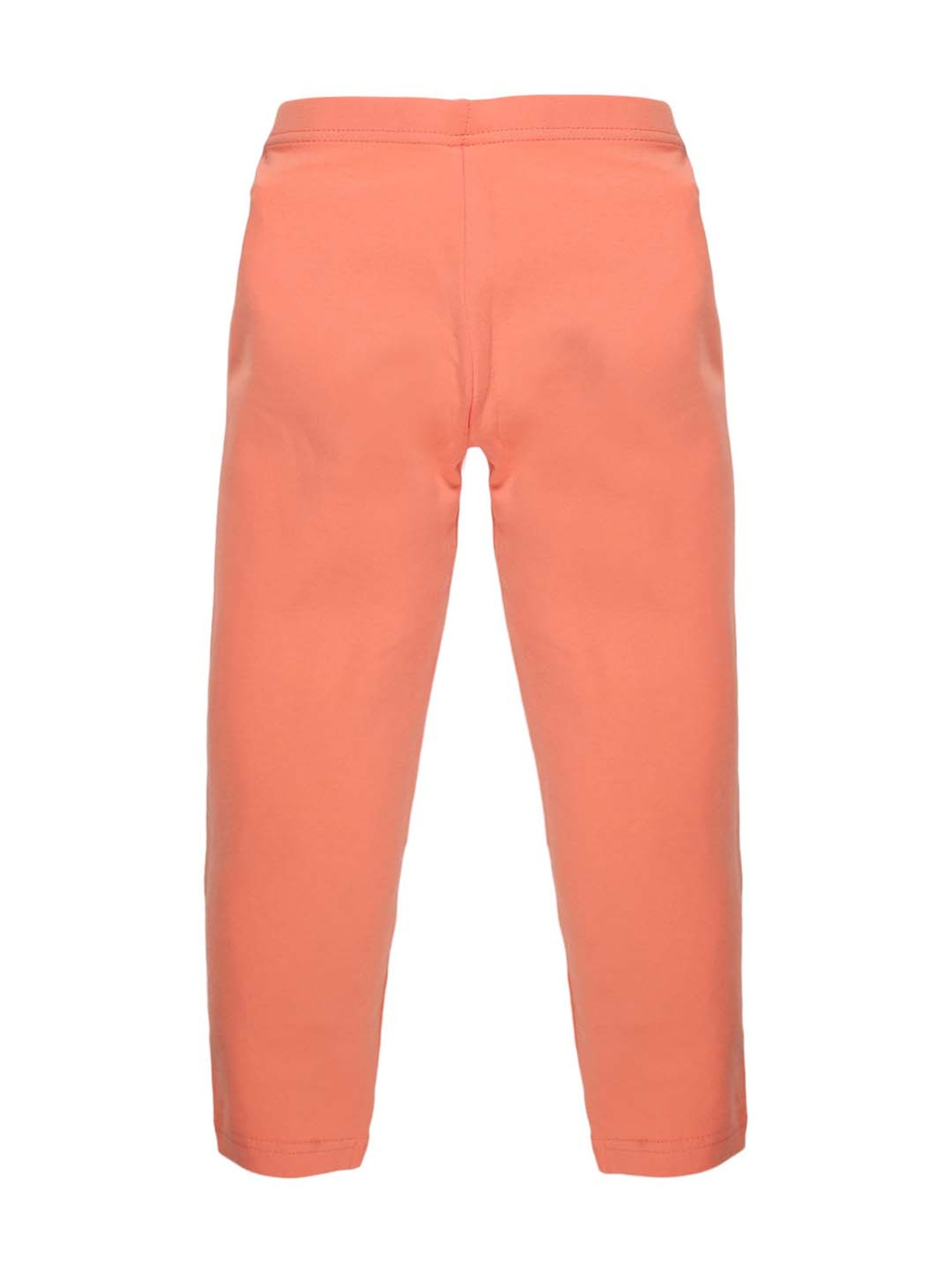 Jockey Kids White & Black Cotton Striped Leggings