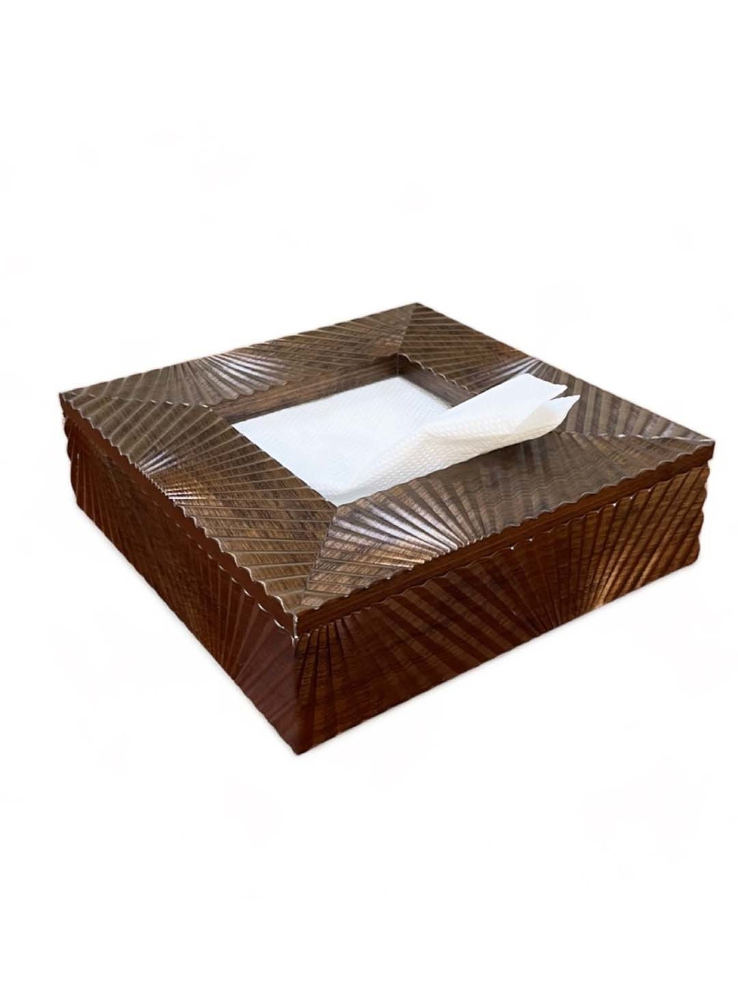 20" White Napkin with Red and Green Tassels Set of 4 pc White - SARO Lifestyle