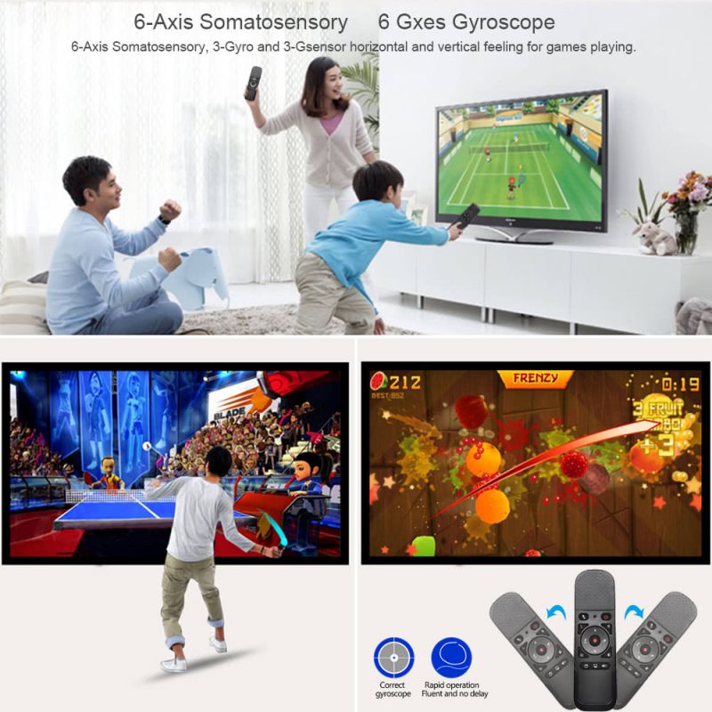 2.4G Wireless Remote Control Air Mouse Laser Pointer 6 Gxes Gyroscope Presenter for PPT Presentation