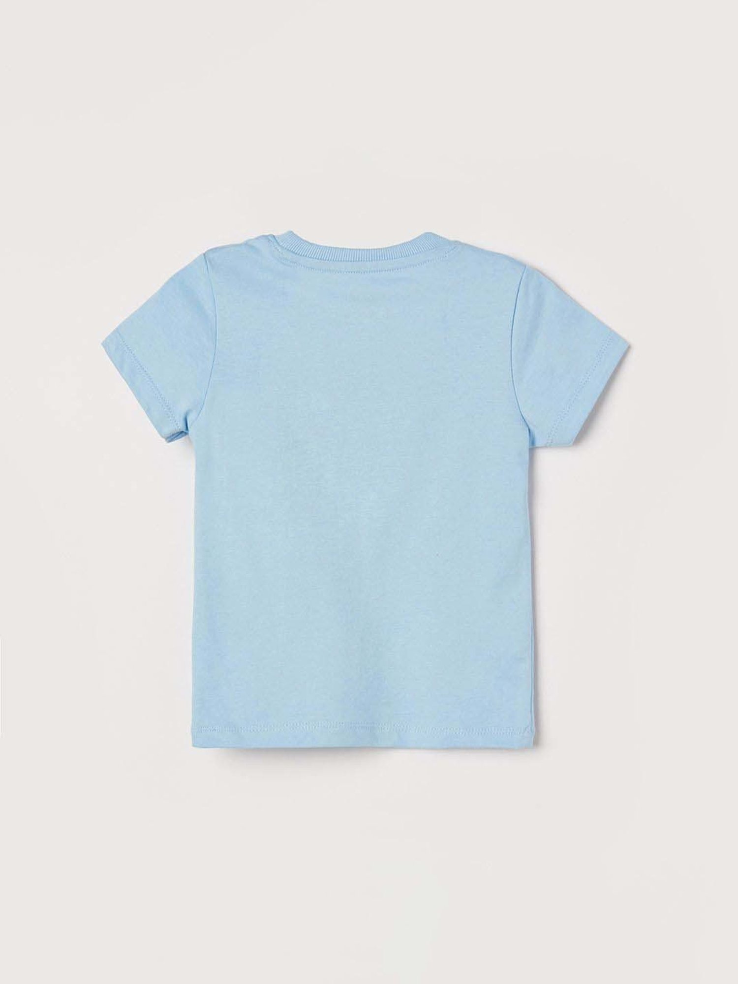 Juniors by Lifestyle Boys Blue Cotton Printed T Shirt