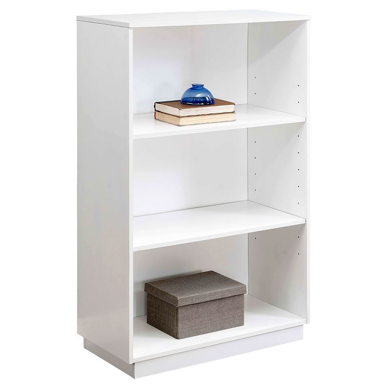 48" Trimble 3 Shelf Bookcase - White - Whalen