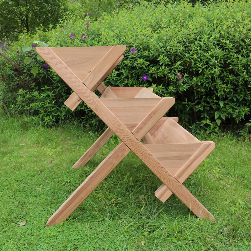 3 Tier Rectangular Planter Brown - Merry Products