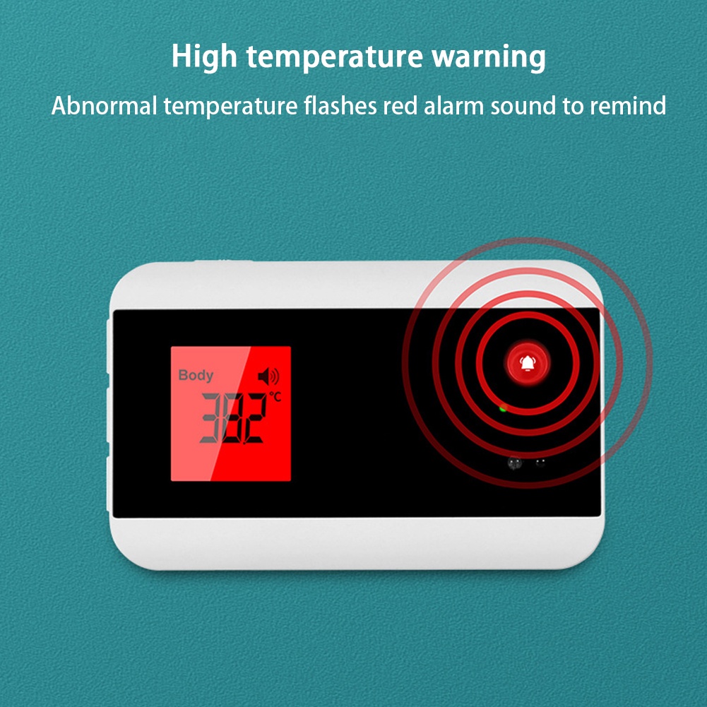 2 In 1 Bluetooth Control Infrared Thermometer Non Contact Door Bell USB Forehead