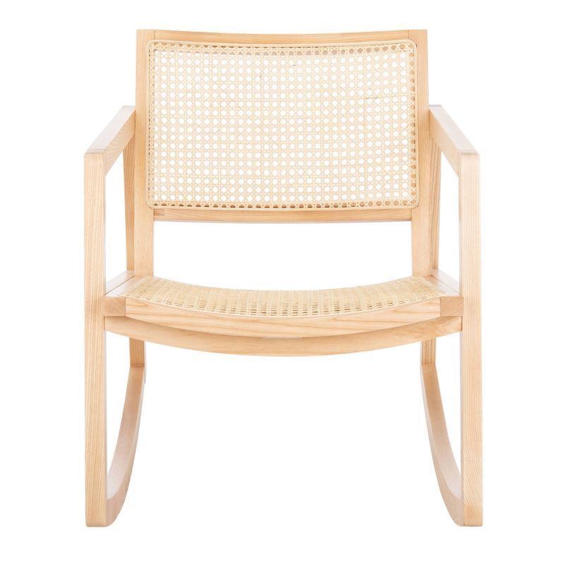 Wooden Rocking Chair Brown - Benzara