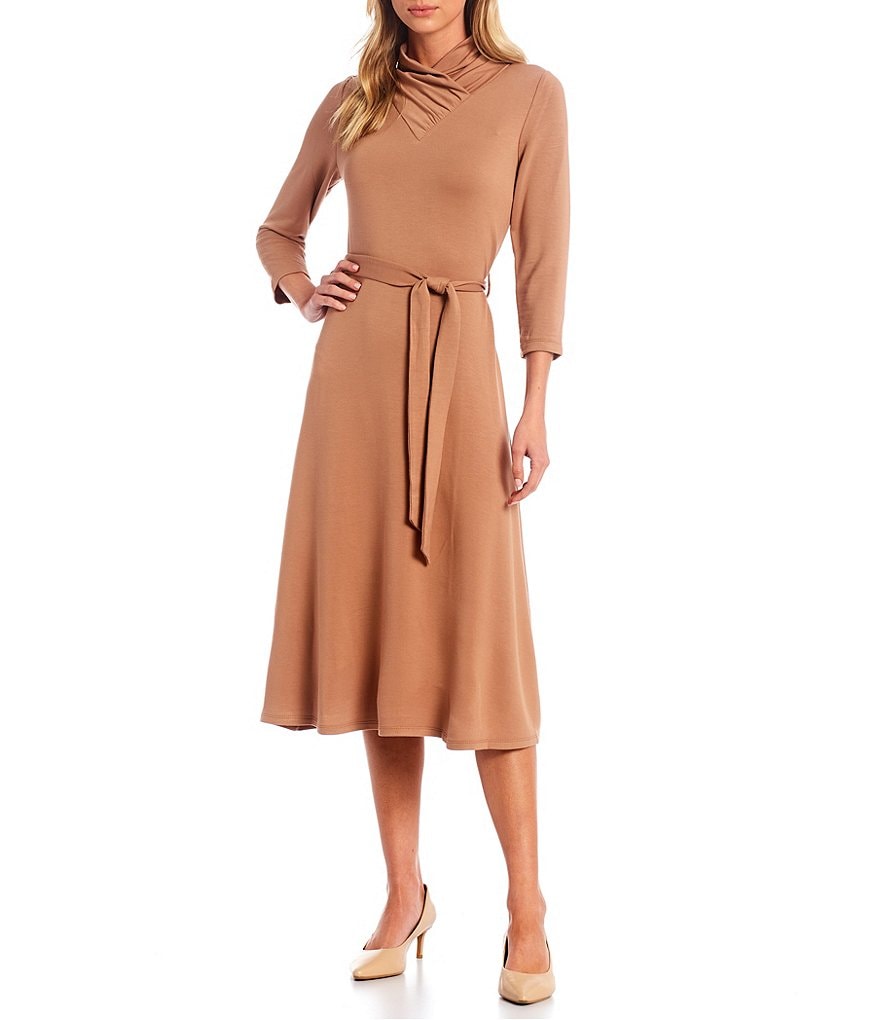 Sugarlips Animal Print Tie Sleeve Ruffle Hem Mini Dress