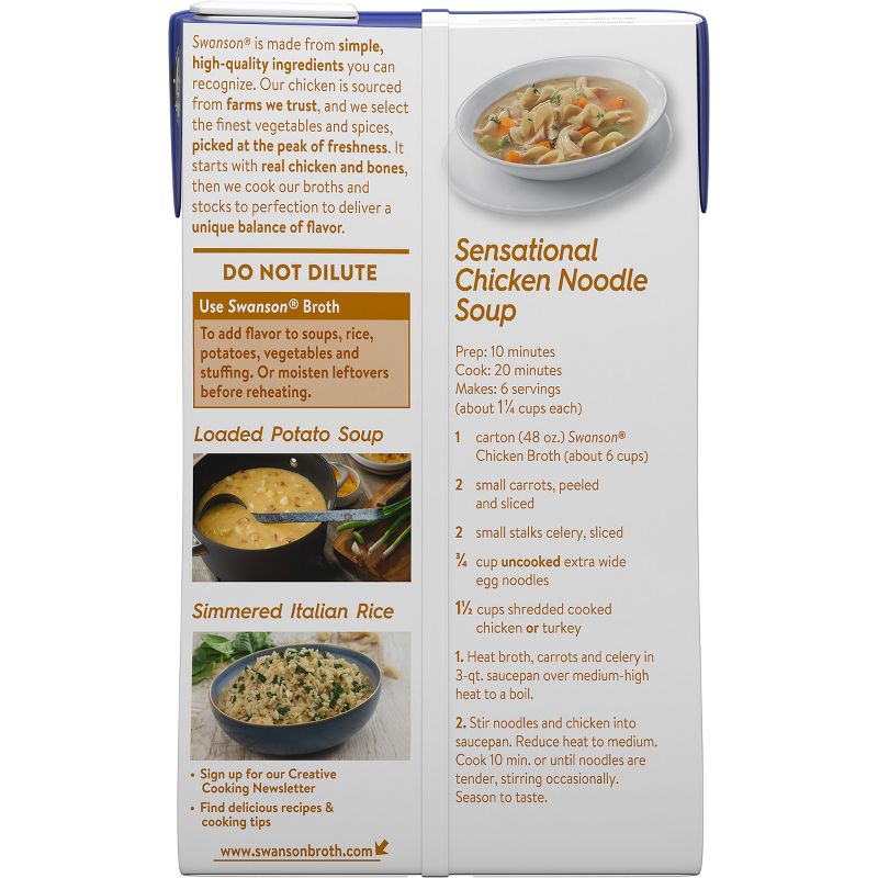 Swanson 100% Natural Chicken Broth 48oz