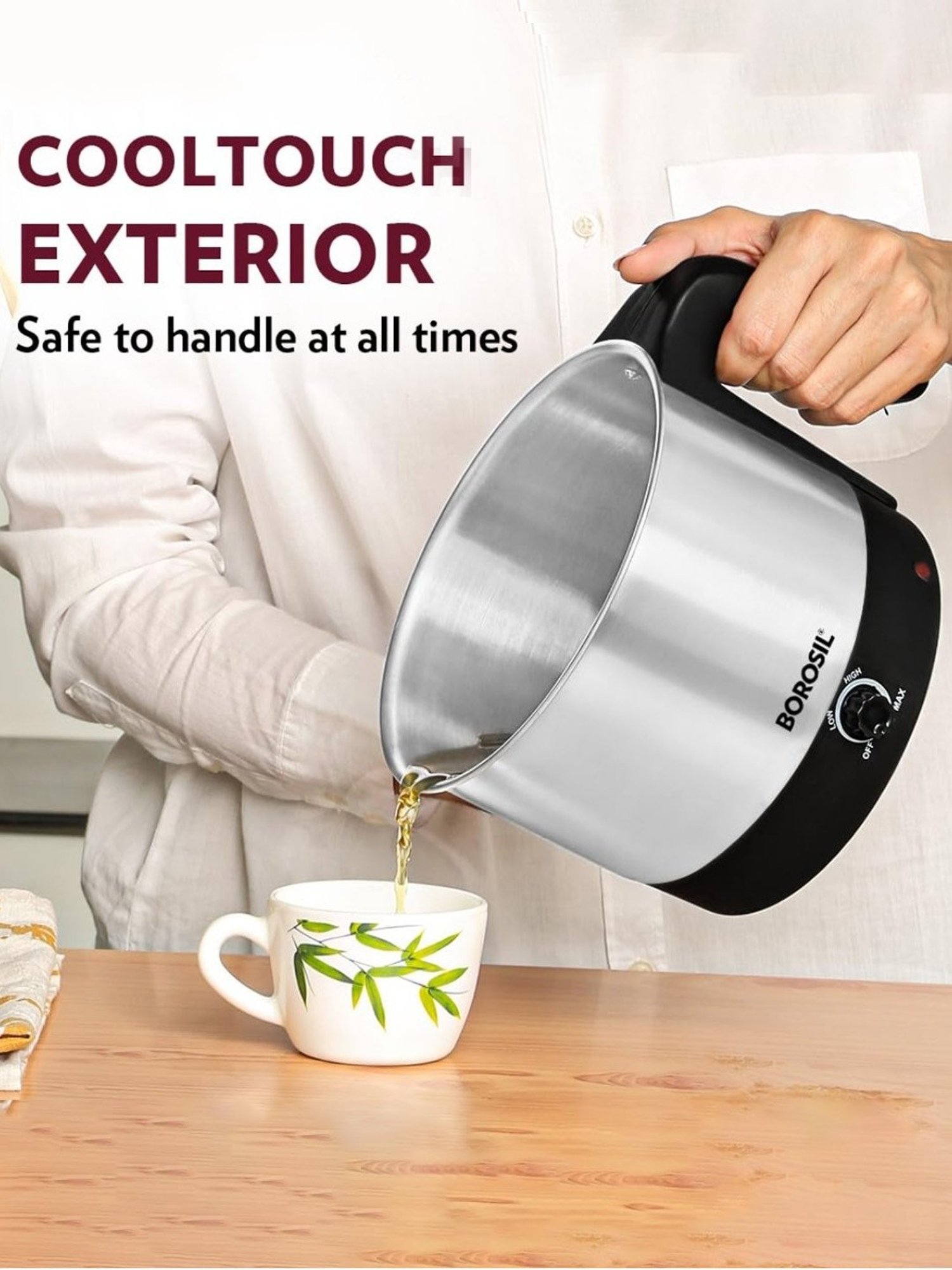 Pigeon by Stovekraft Swift Multi Cook Kettle 1.5L (Blue)