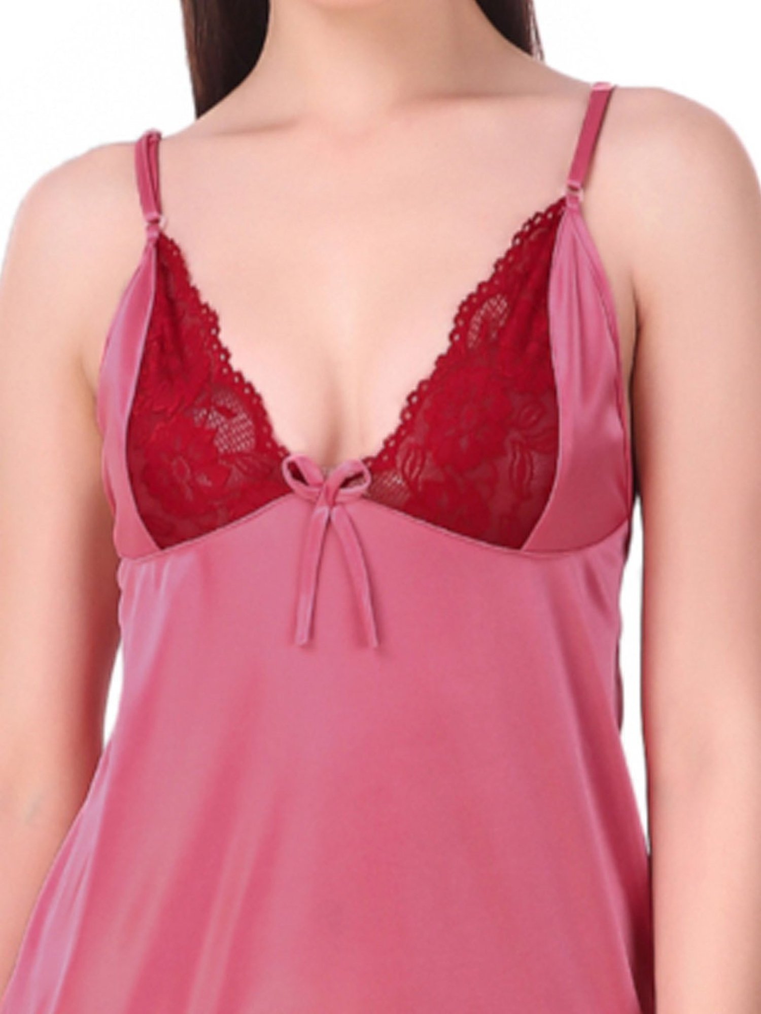 N-Gal Pink Lace Babydoll