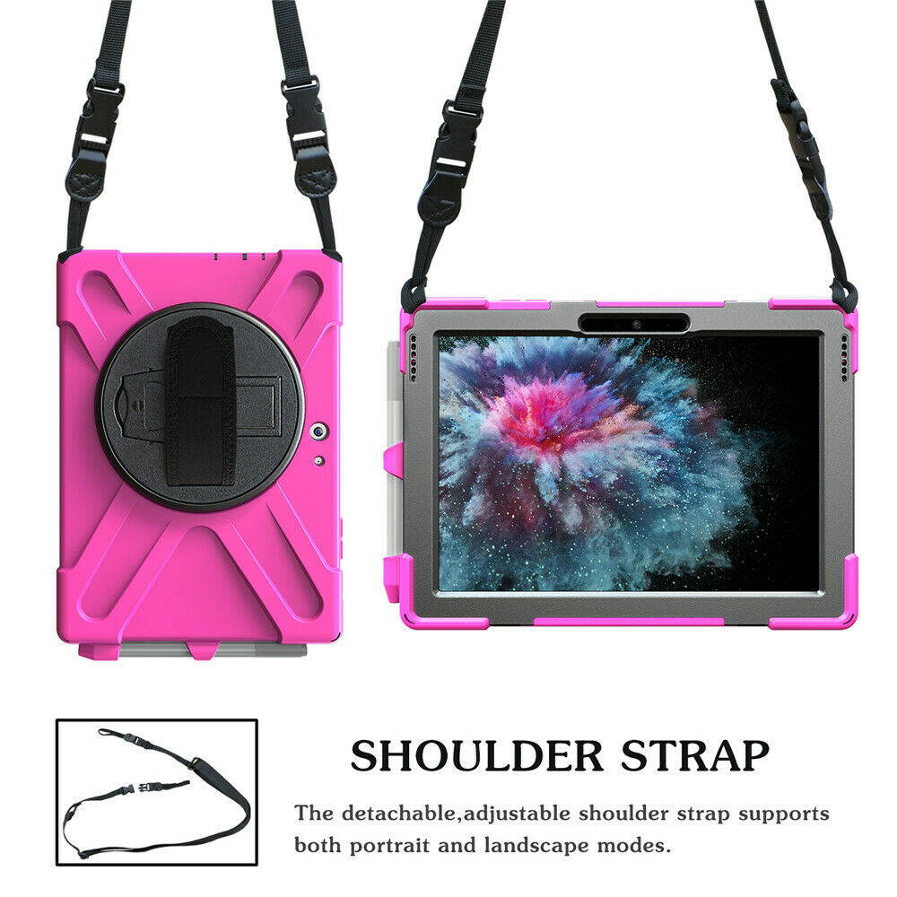 Werleo Surface Pro 6 Case Surface Pro Case 2017 Heavy Duty Full-Body Rugged Protective Case Cover with Kickstand Hand Strap for Microsoft Surface Pro 6 2018 / Surface Pro 5 2017 / Surface Pro 4 2015