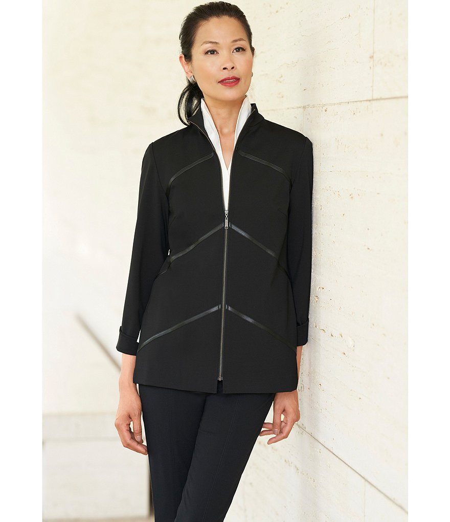 Misook Ponte Straight Leg Pull-On Pant