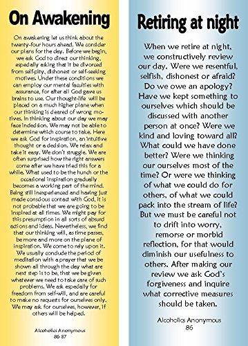 AA/ 12 Step Bookmarks- Sobriety Gifts - 10 Double-Sided Bookmarks