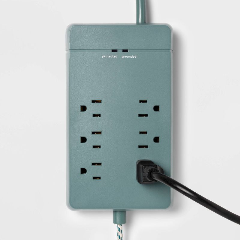heyday™ 6-Outlet Surge Protector with 6' Extension Cord - Deep Teal