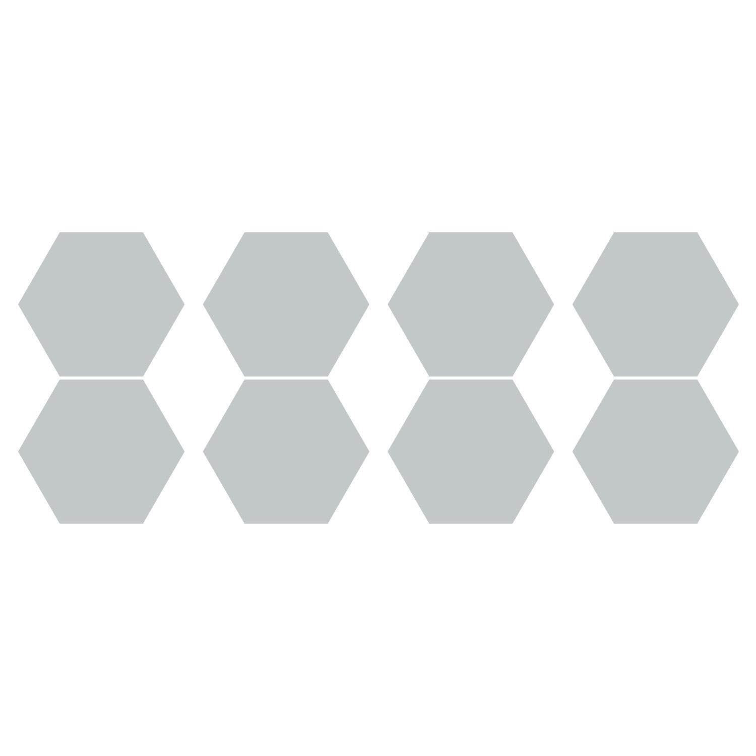 LiteMark 1 Inch Blue Hexagon Decals - Pack of 208