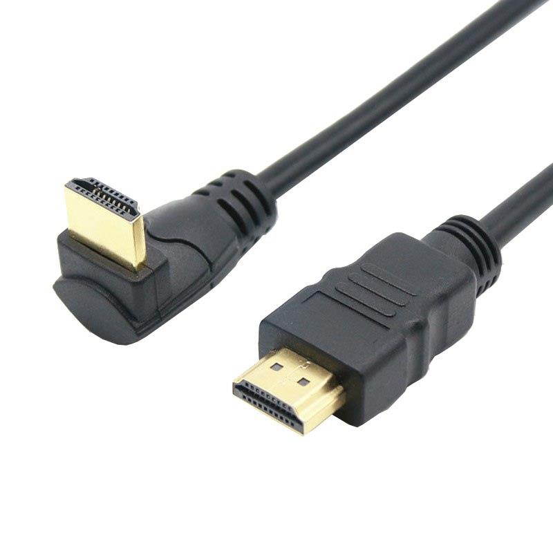 HDMI Male to Male Cable Cord Converter For XBOX HDTV DVD Video HDMI Down & Up & Left & Right Angled  90 degree HDMI cable
