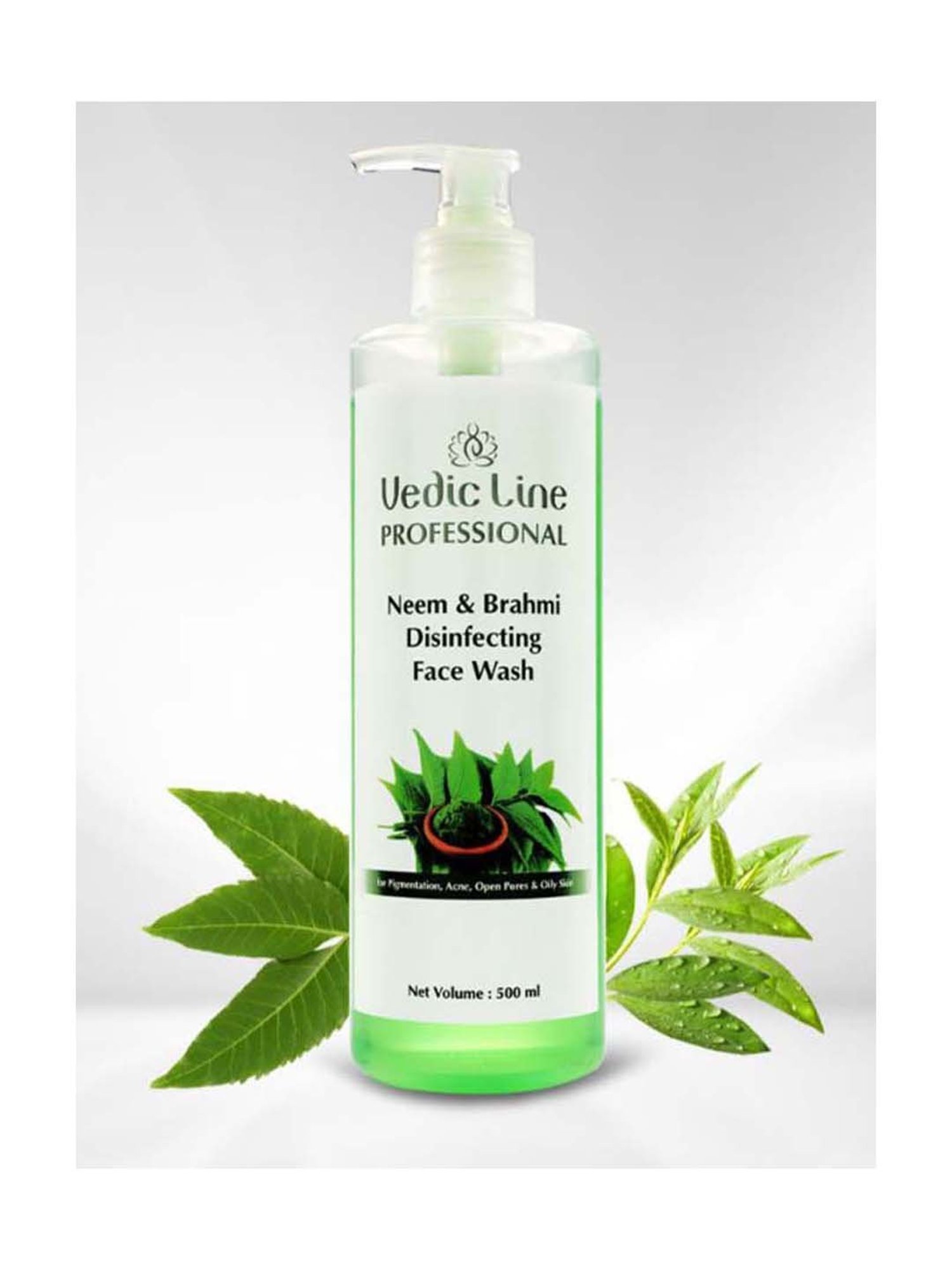 VEDIC LINE Neem Brahmi Disinfecting Face Wash - 500 ml