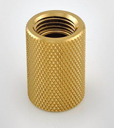 Bitspower G1/4" Female to Female Extender, 25mm, True Brass