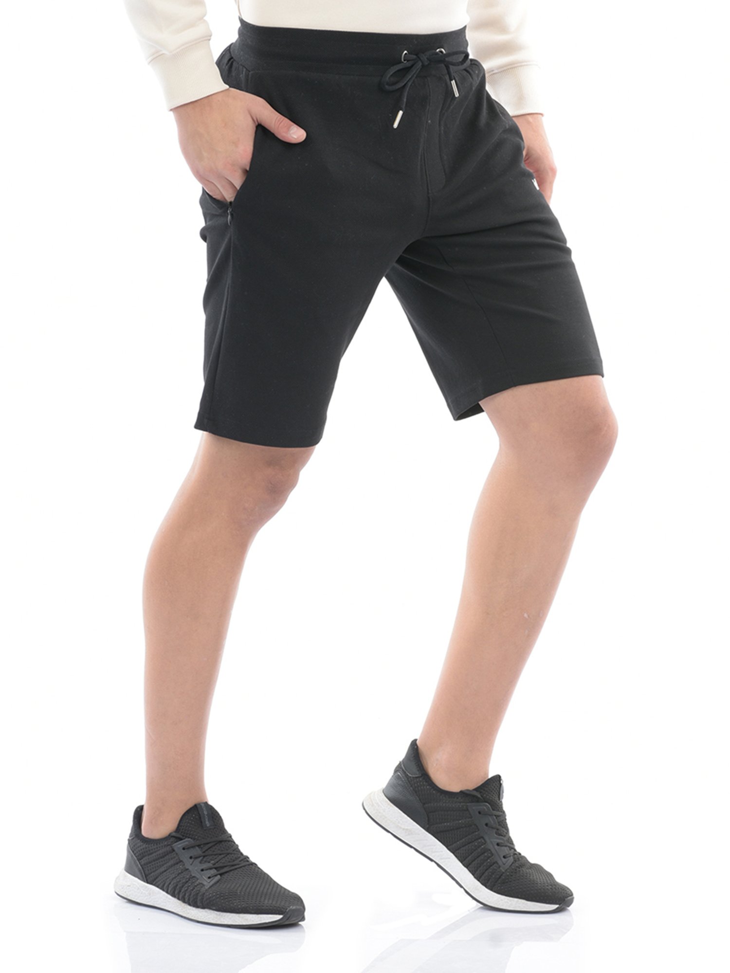 London Fog Black Regular Fit Shorts