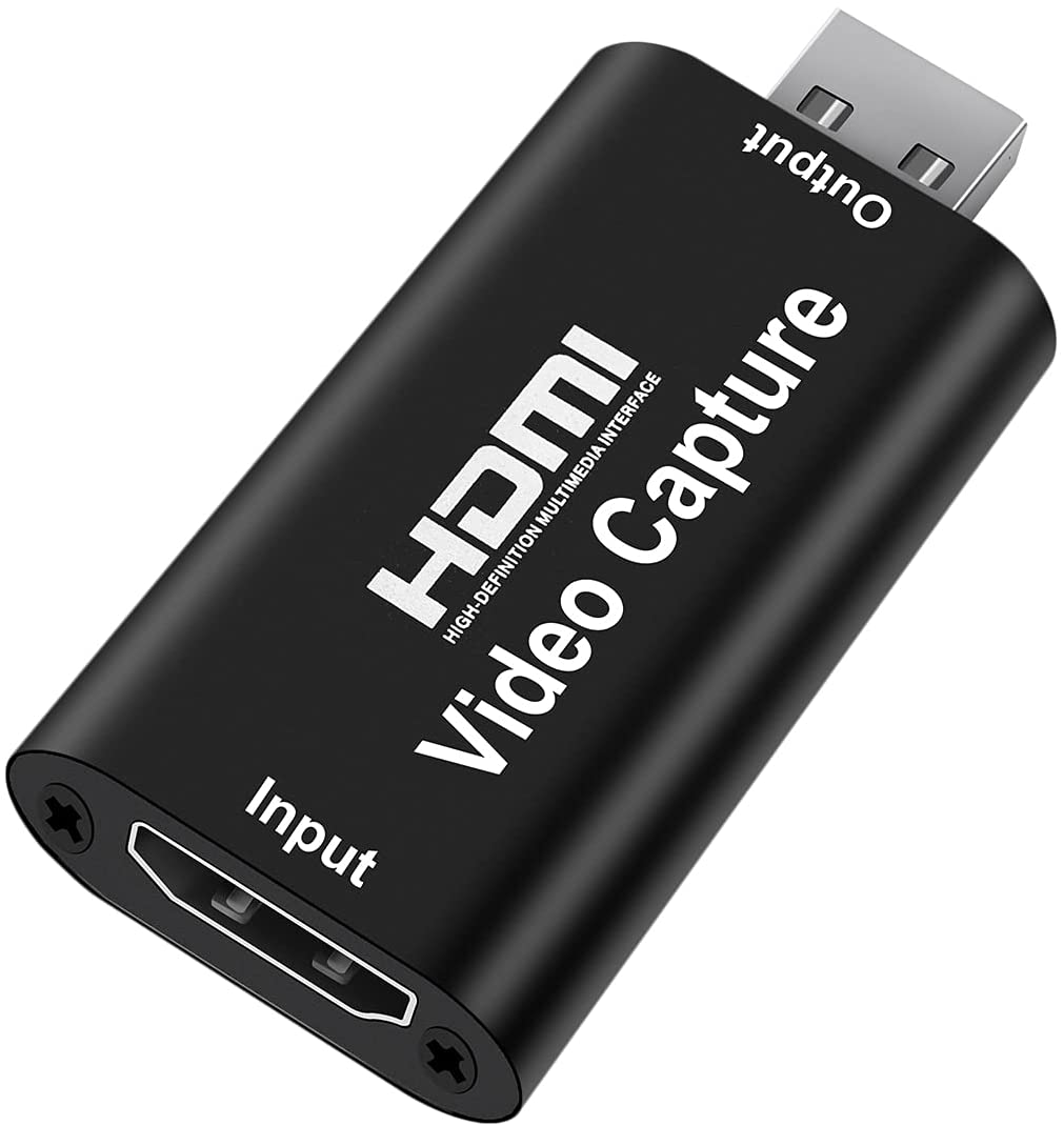 HDMI USB Audio Video Capture Cards, HDMI to USB Game Capture Card,Full HD 1080P Recording, Easily Connect DSLR, Camcorder, or Action Cam to PC or Mac for High Definition Acquisition, Live Broadcasting
