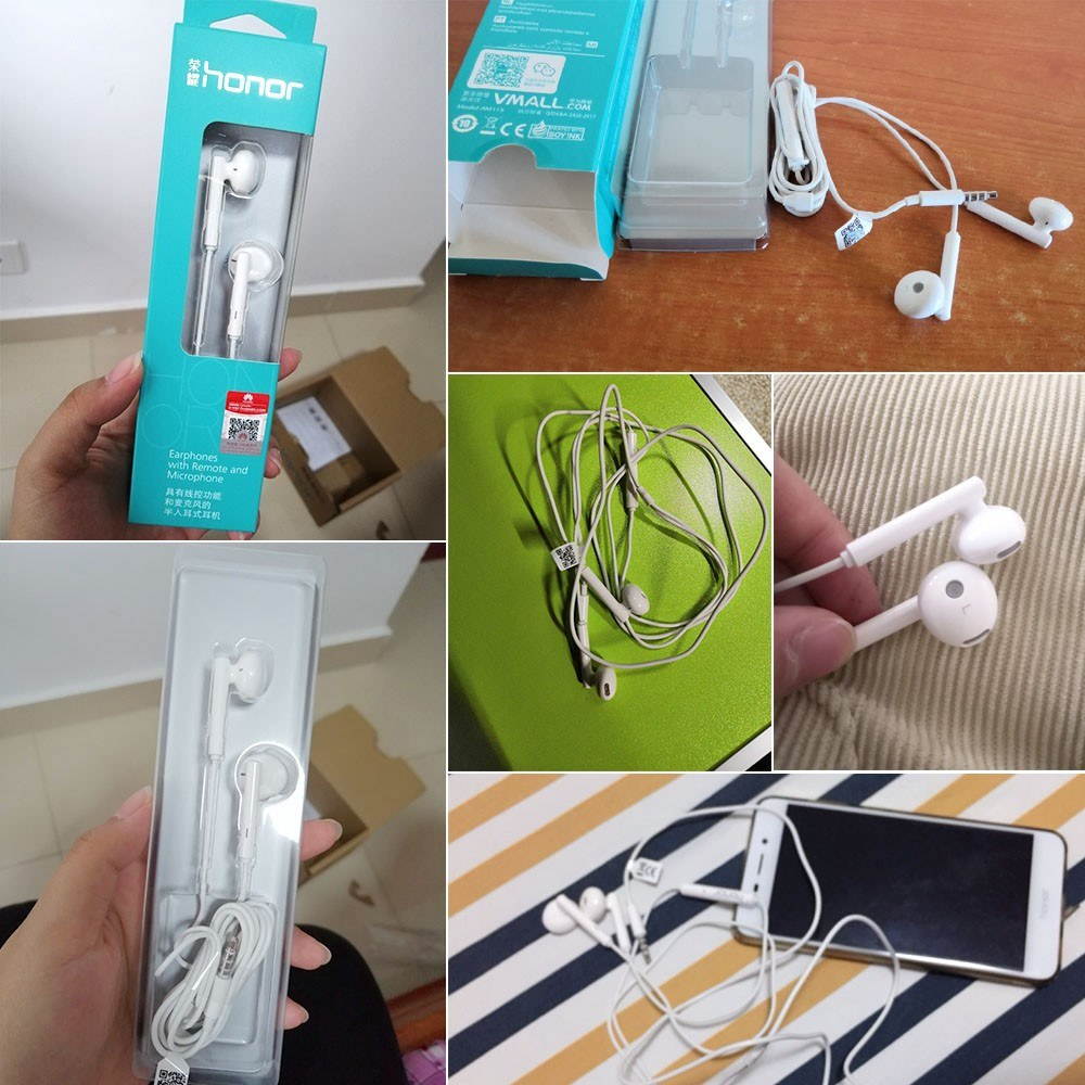 Original HUAWEI Honor Earphone AM115 Wired Half In-ear Headset 3.5mm Jack With Microphone Volume Control For Huawei P10 P20 Lite Mobile Phones Tablet Computer