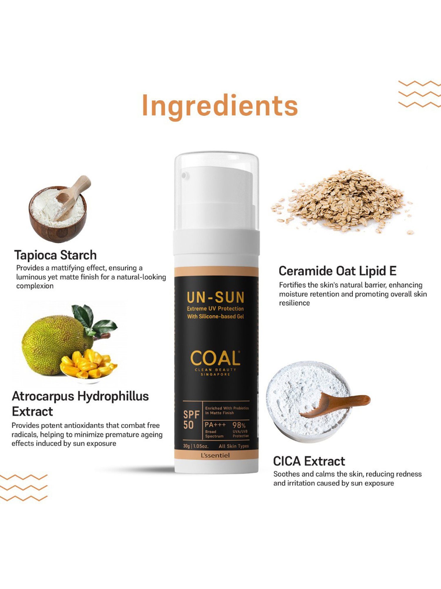 COAL Clean Beauty UN-Sun Gel SPF 50 PA+++ - 30 gm