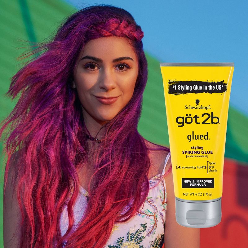 Got2b Glued Styling Spiking Hair Glue - 6oz