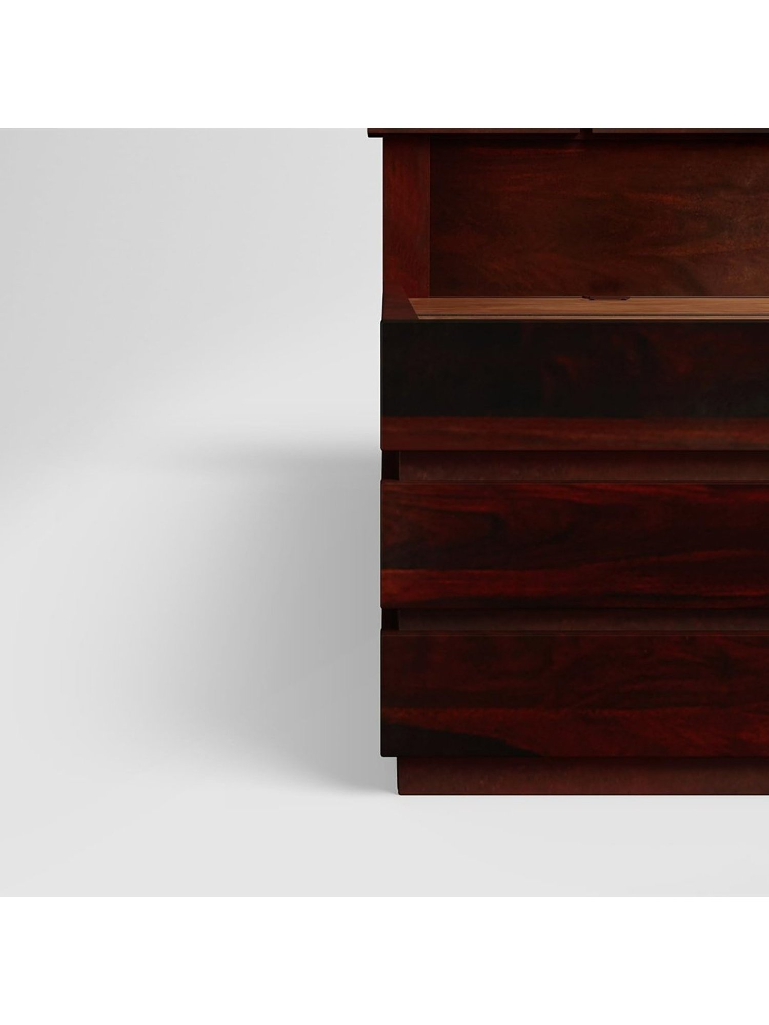 Godrej Interio Grande Brown Rose Wood King Advance Bed