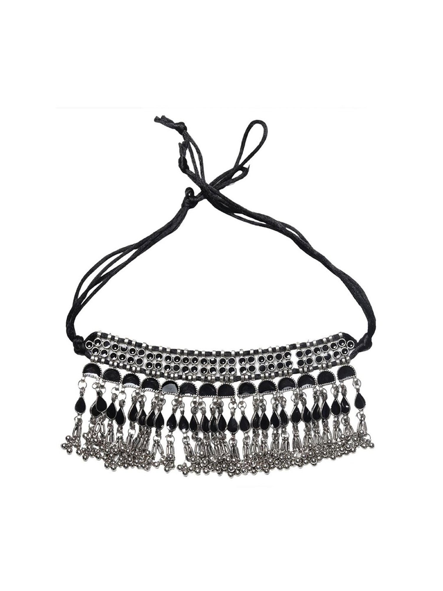 Teejh Pitara Collection Madhul Silver Oxidized Jewellery Set