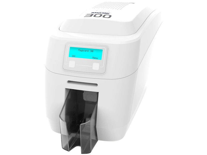 MAGICARD 300 SINGLE SIDED PRINTER USB CONNECTION 100 CARD FEEDER DIGITAL SHREDDING 3 YR WARRANTY
