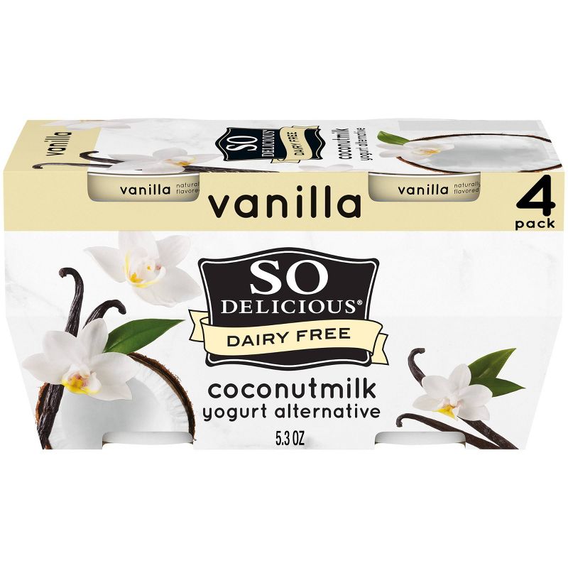 So Delicious Dairy Free Vanilla Coconut Milk Yogurt Alternative - 4pk/5.3oz cups