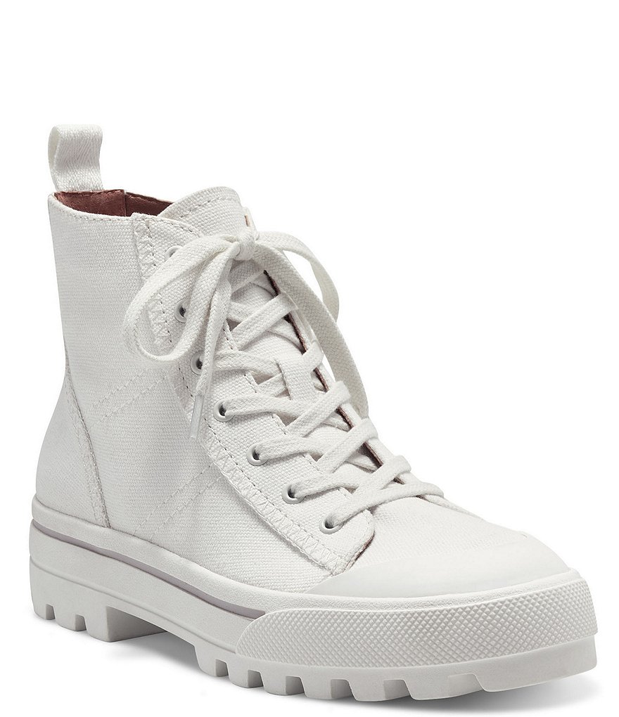 Lucky Brand Eisley High Top Lugged Canvas Lug Sole Sneakers