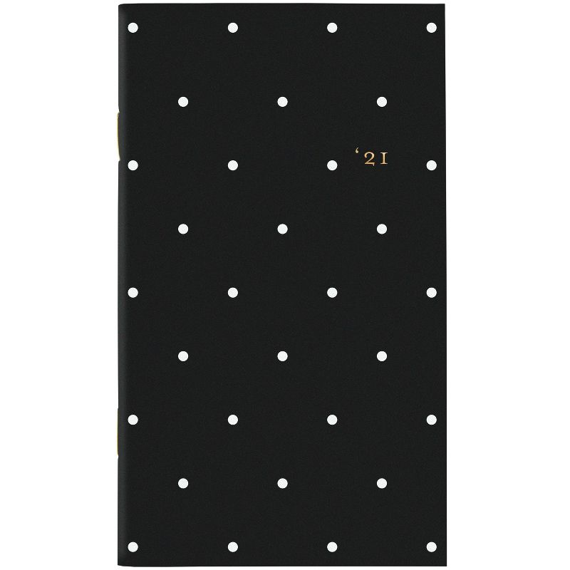 2021 Planner 3.625" x 6.25" Packet Stitched Black Dot - Sugar Paper™