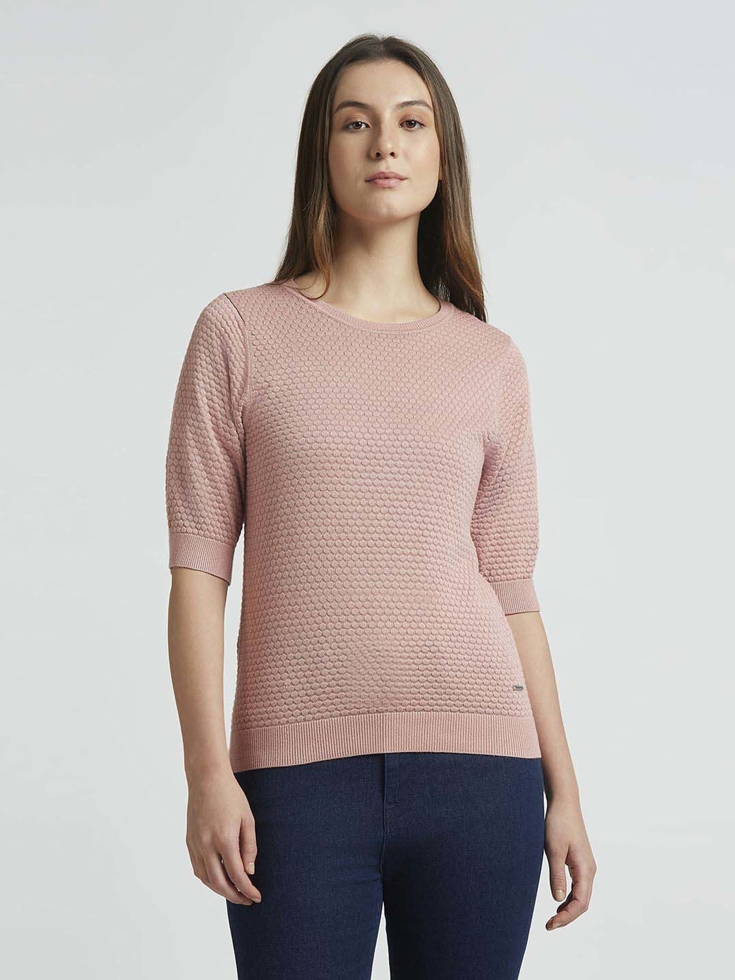 Pepe Jeans Pink Self Pattern Top