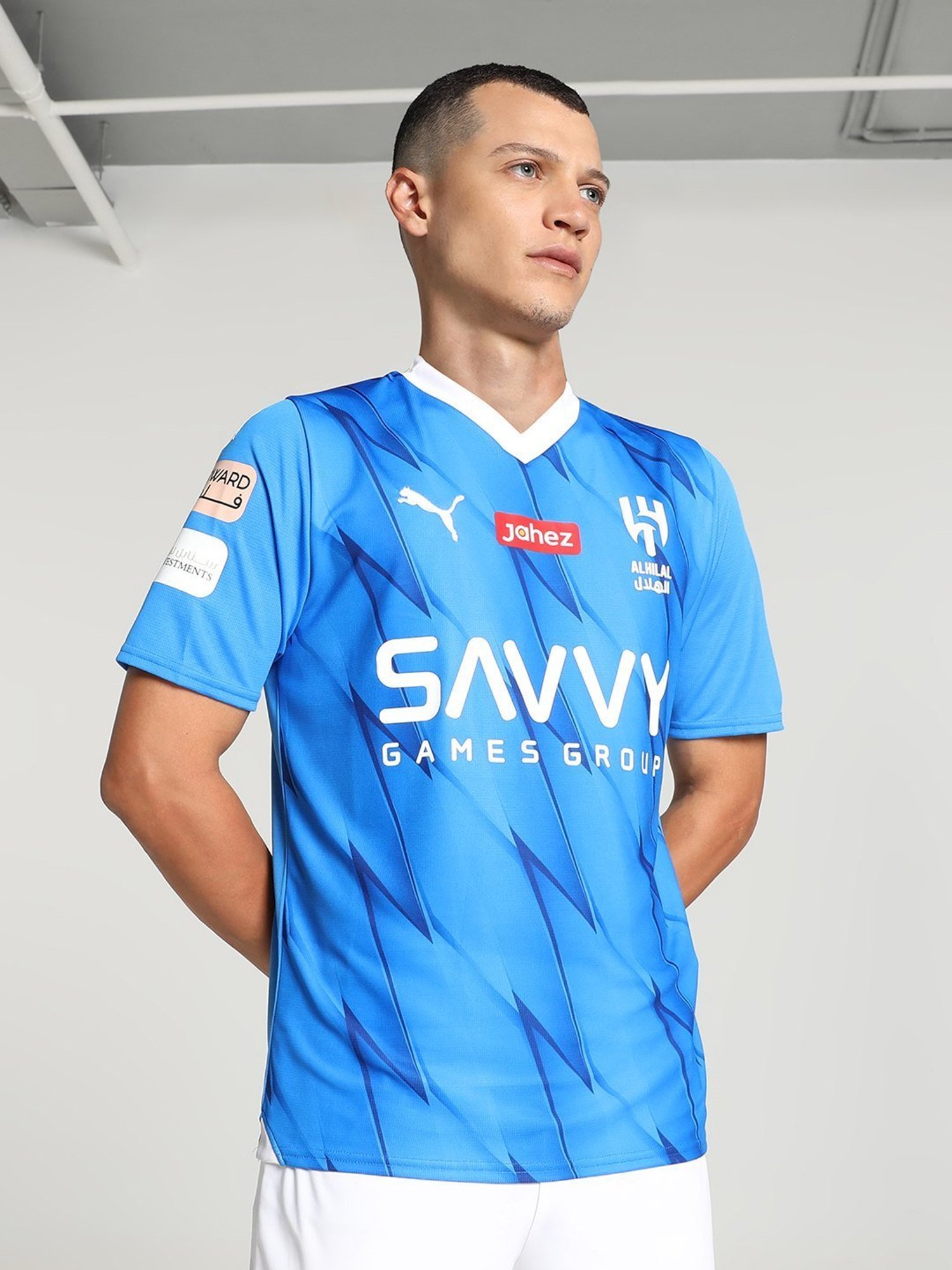 Puma Al Hilal SFC Neymar Jr. Home Replica Ignite Blue Regular Fit Printed Jersey