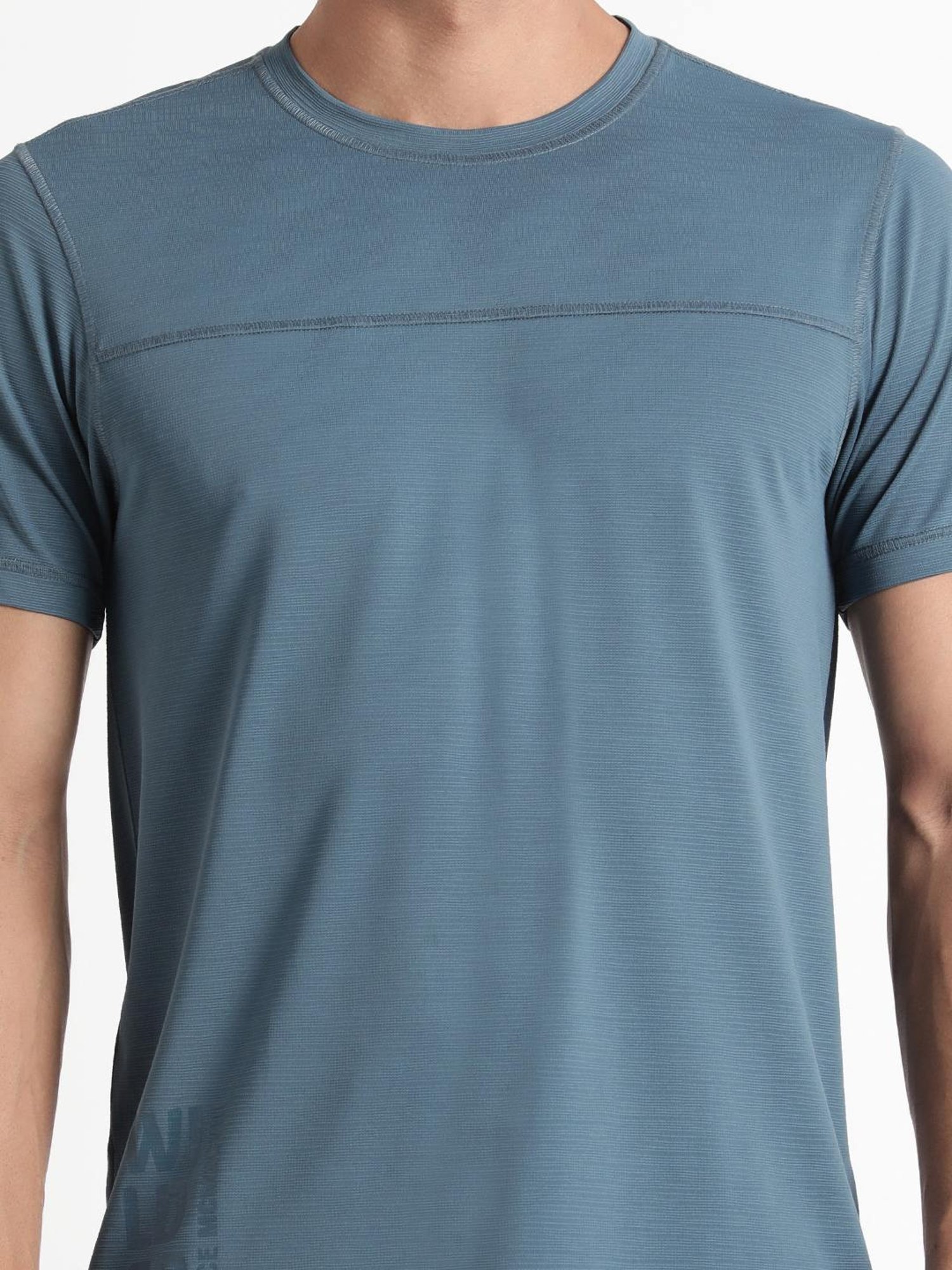 Wildcraft Blue  Regular Fit Sports T-Shirt