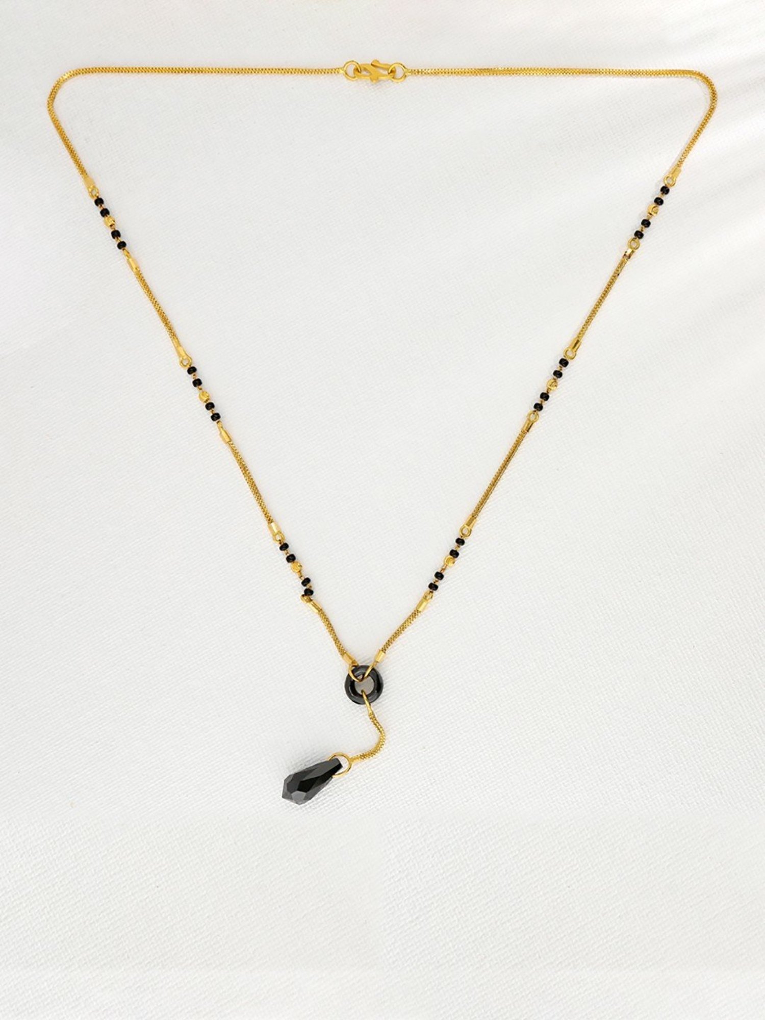 P.N.Gadgil Jewellers 22k Octagonal Pyramid Gold Mangalutra