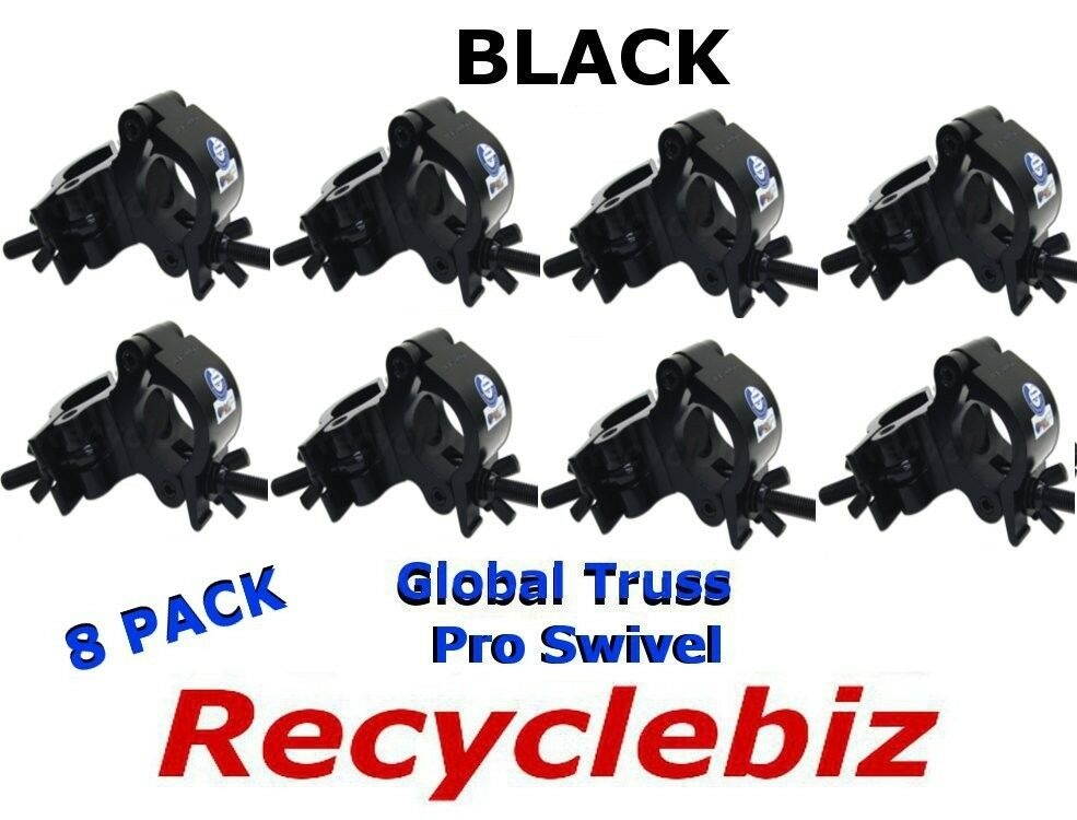NEW! (8 PACK) Global Truss Pro Swivel Clamp (Black)