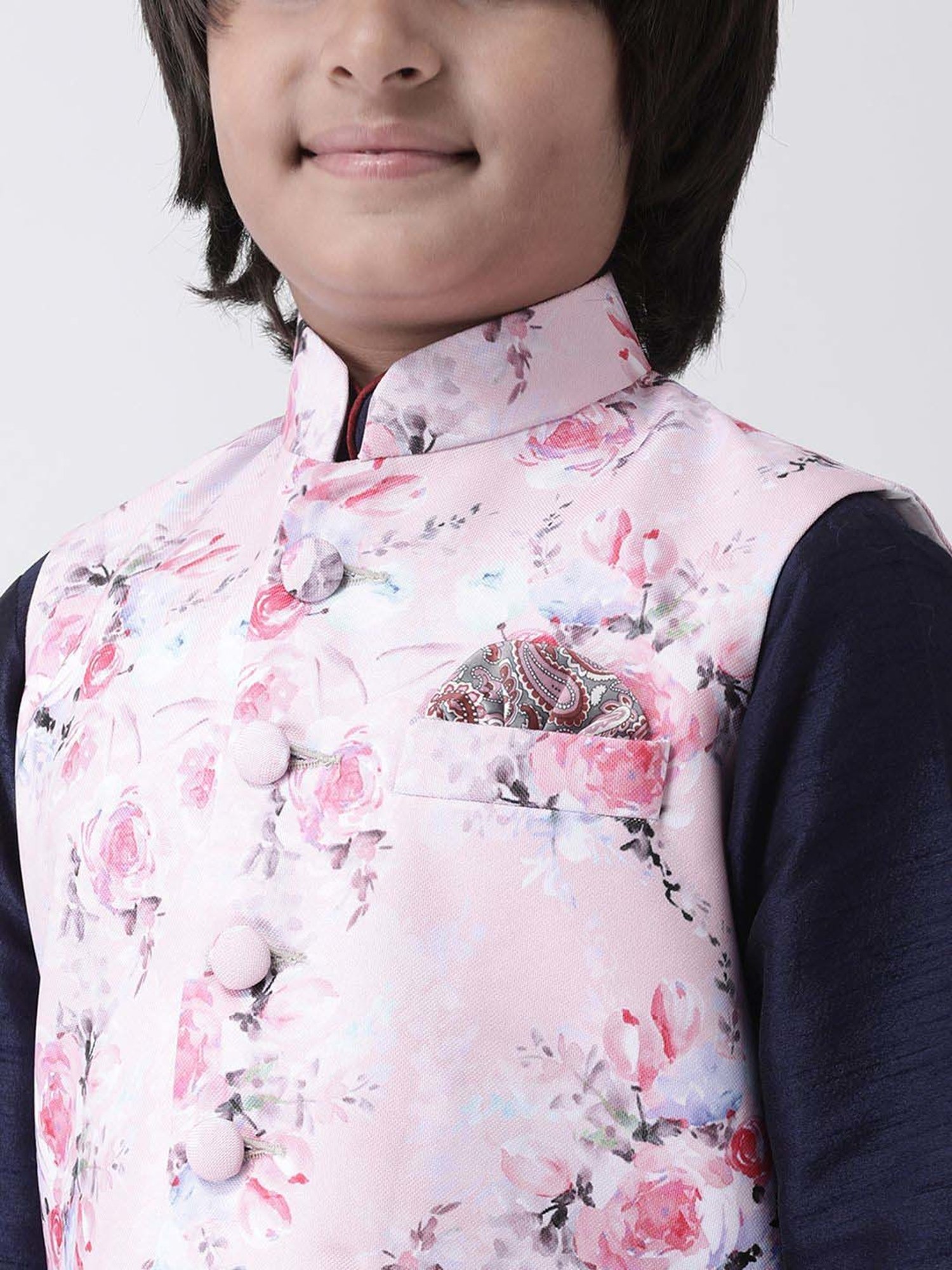 Hangup Plus Kids Multicolor Printed Full Sleeves Kurta Set