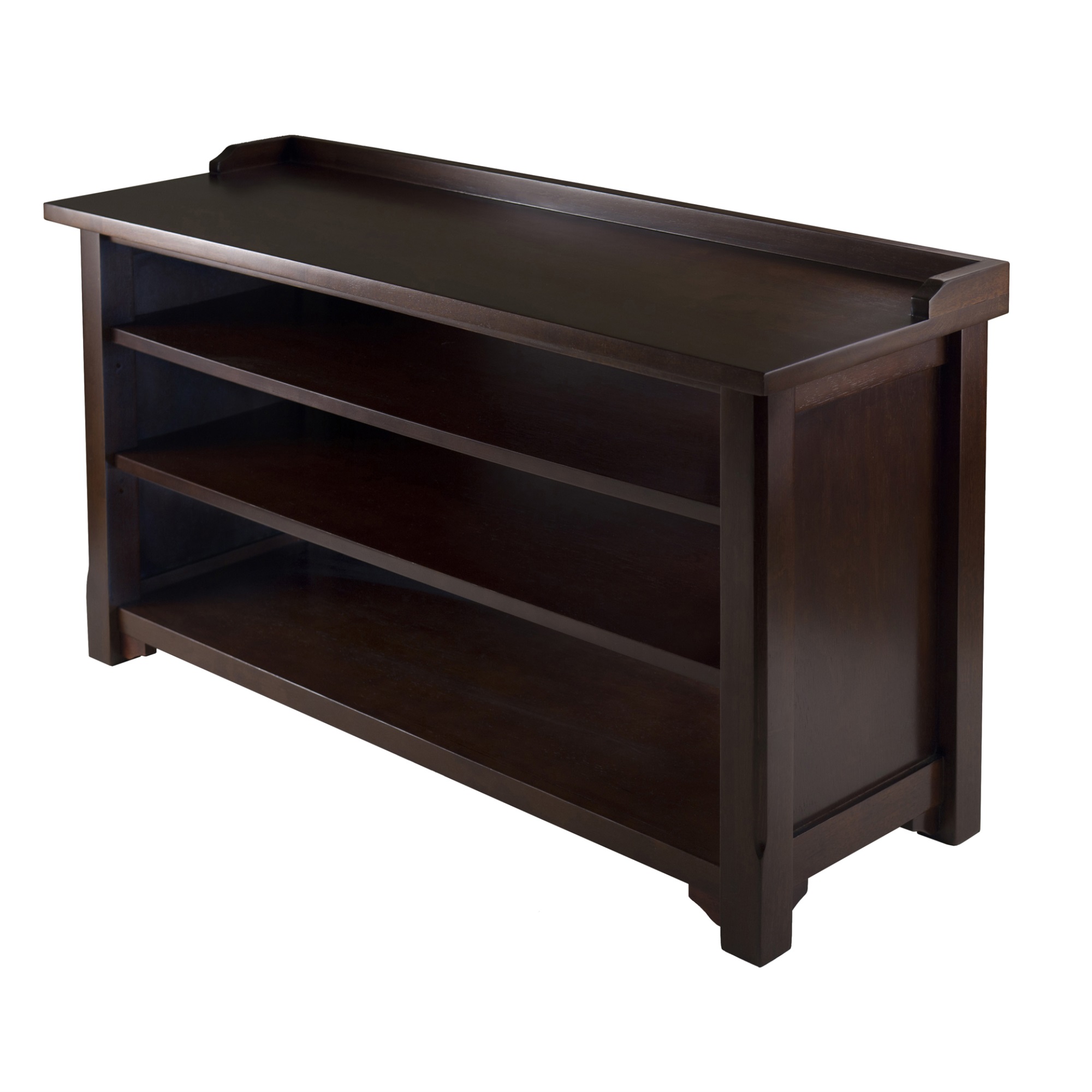 Winsome Trading 94841 Dayton Storage Hall Bench with shelves