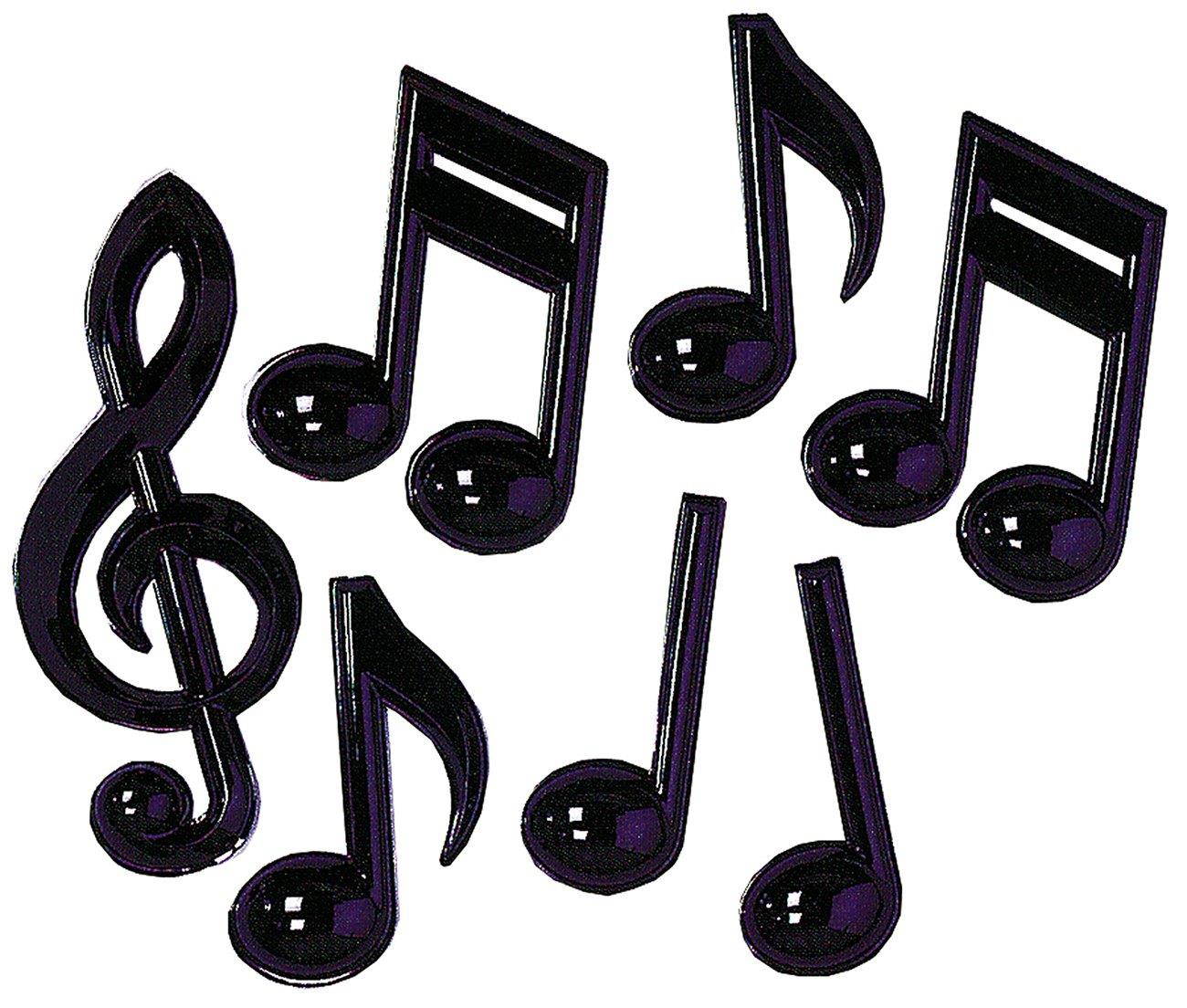 Beistle Party Decoration Black Plastic Musical Notes (7 Ct)