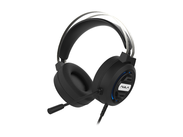 AULA S603 Wired Gaming Headset with Microphone Surround Sound, USB Dual 3.5mm Corded Volume Control Over-Ear Games Headphones, HD Noise Cancelling Mic for Phone PC/MAC Laptop