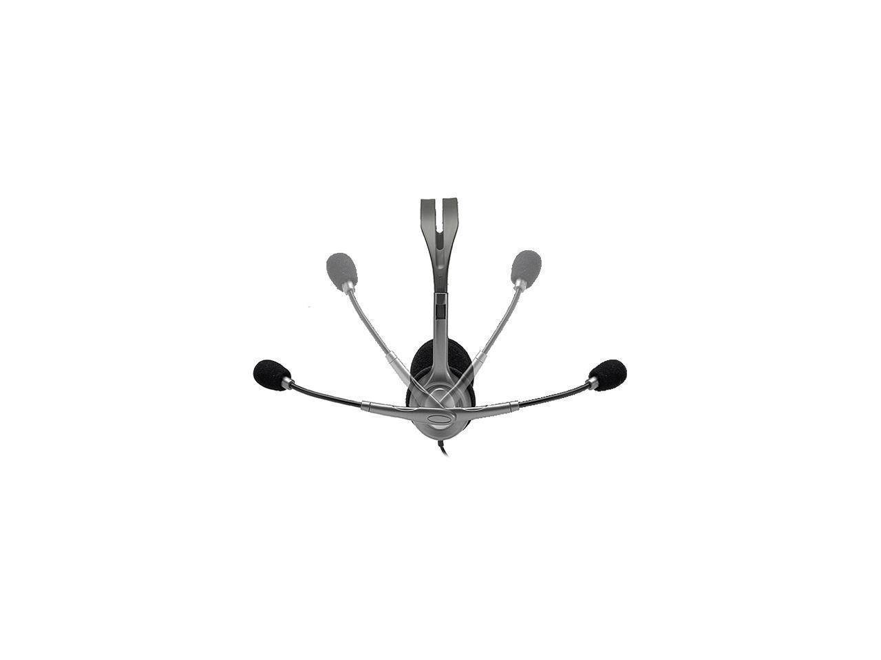 Logitech Stereo Headset H111 - Stereo - Mini-phone - Wired - 32 Ohm - 20 Hz - 20 KHz - Over-the-head - Binaural - Supra-aural - 5.91 Feet Cable