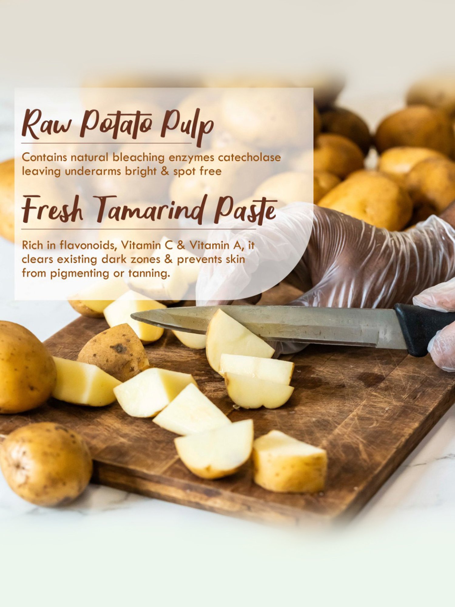 Nat Habit Raw Potato Fresh Daily UnderArm Ubtan - Pack of 2