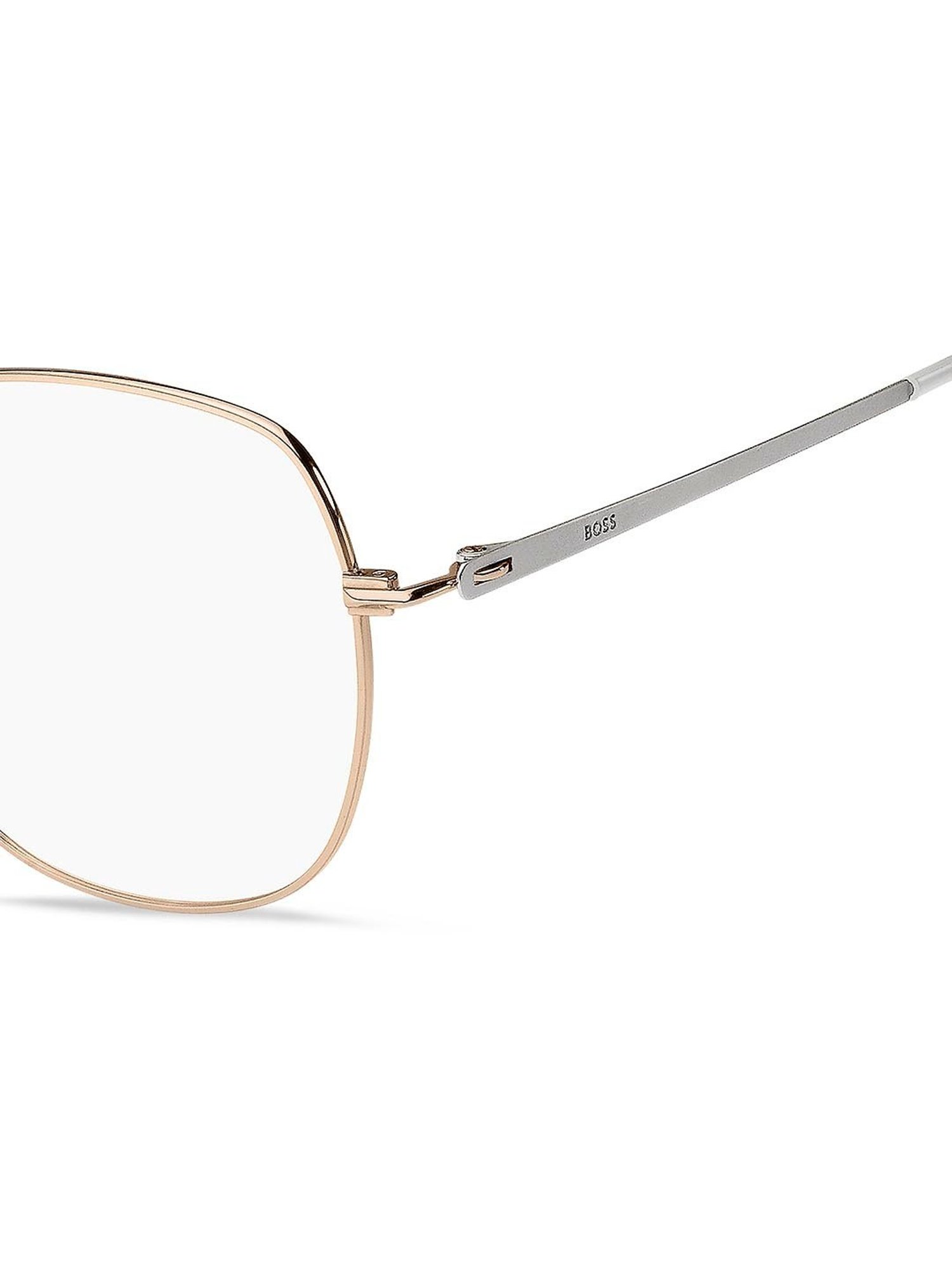Hugo Boss Gold Square Eye Frames for Women