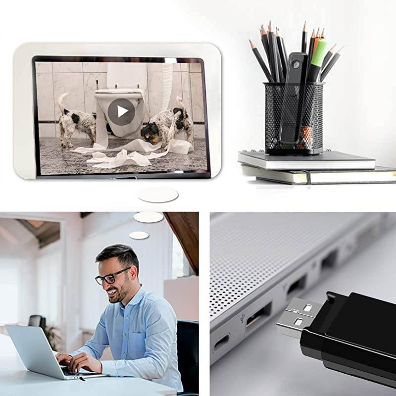 Body Camera HD 1080P Wearable Mini Hidden Spy Pen Camera Portable Cop Pocket Cam Convert Video Recorder USBOne Key Fast Record Police Body Cameras for HomeOffice No Need Charging Cable