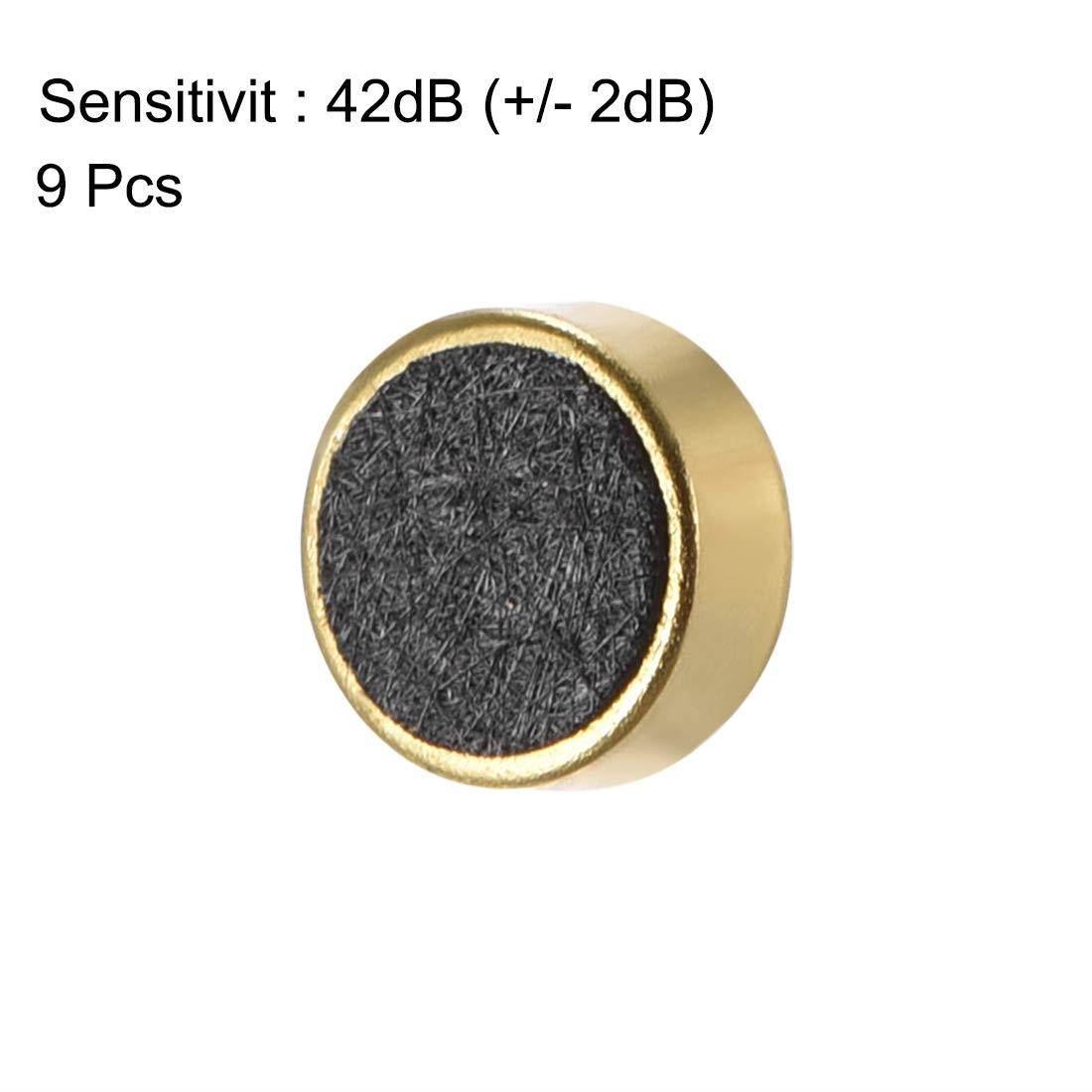 uxcell 4015 42dB Electret Microphone Pickup 4mm x 1.5mm Cylindrical Condenser MIC with Pins for PCB 1 Pcs