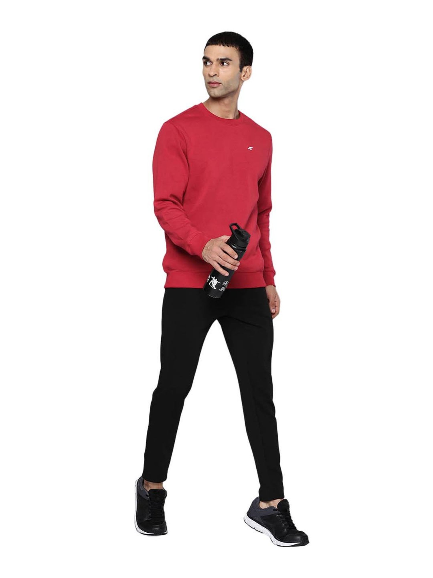 ALCIS Red Regular Fit Sweatshirt