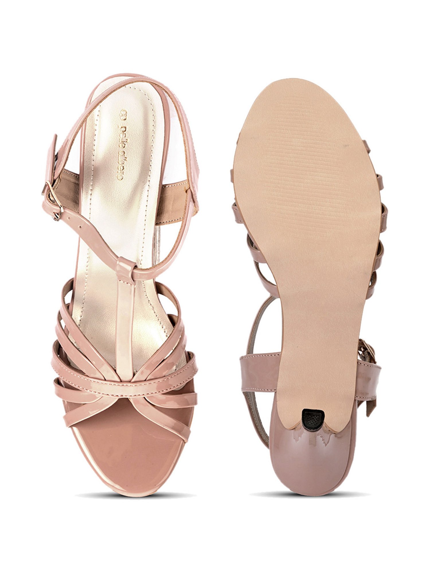 Pelle Albero Women's Pink Ankle Strap Stilettos