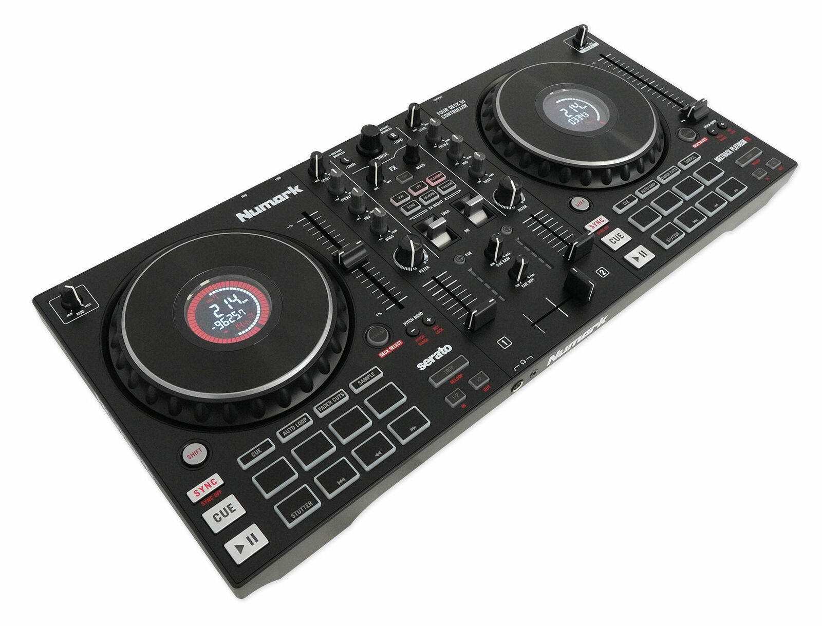 Mixtrack Plnum FX 4-Deck Serato DJ Controller+Headphones+Microphone