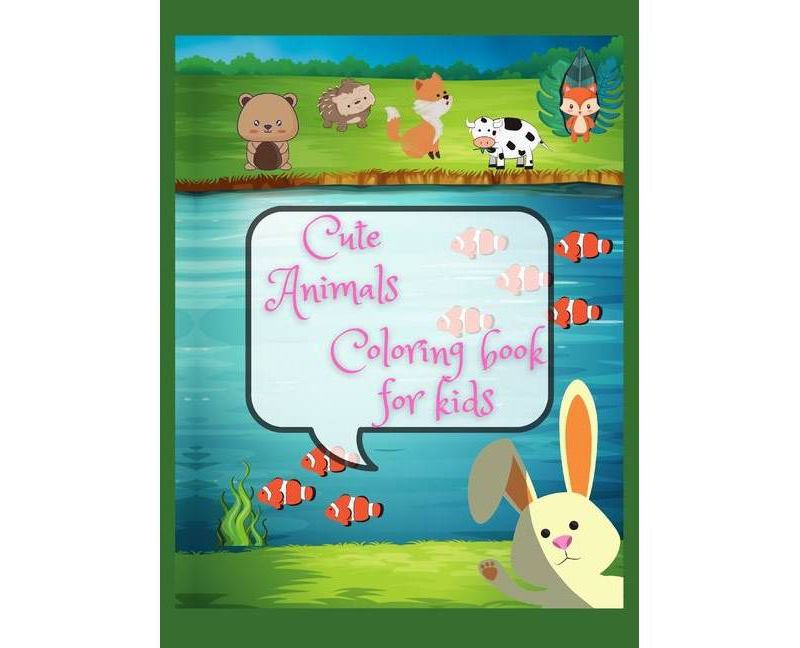 Cute animals coloring book for kids - by  Melissa Joy Press (Hardcover)