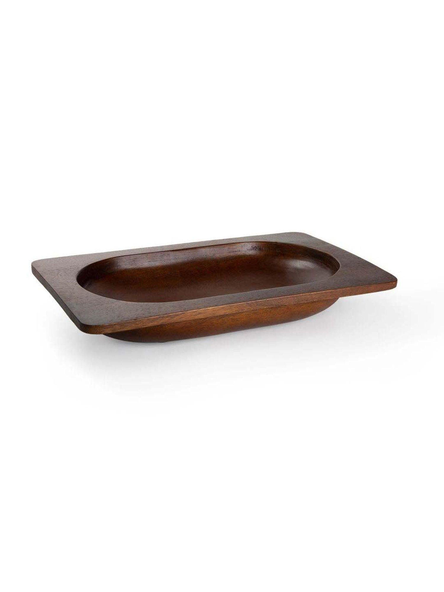 ellementry Natural Mango Wood Fruit Bowl - Set of 1